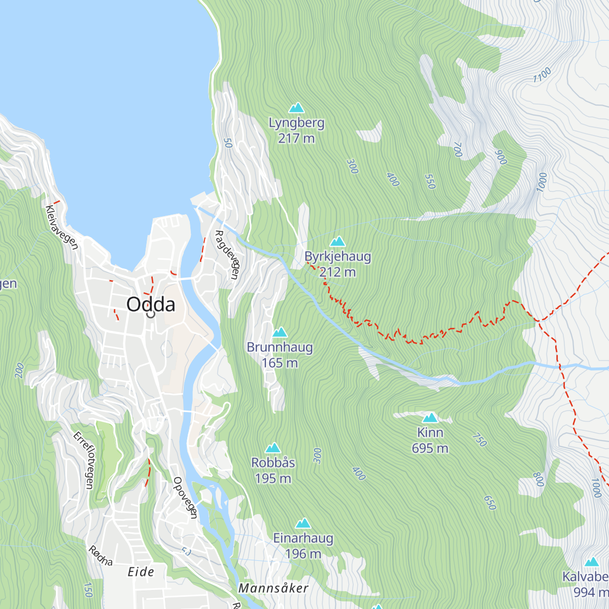 Ragdebu Dagsturhytte map