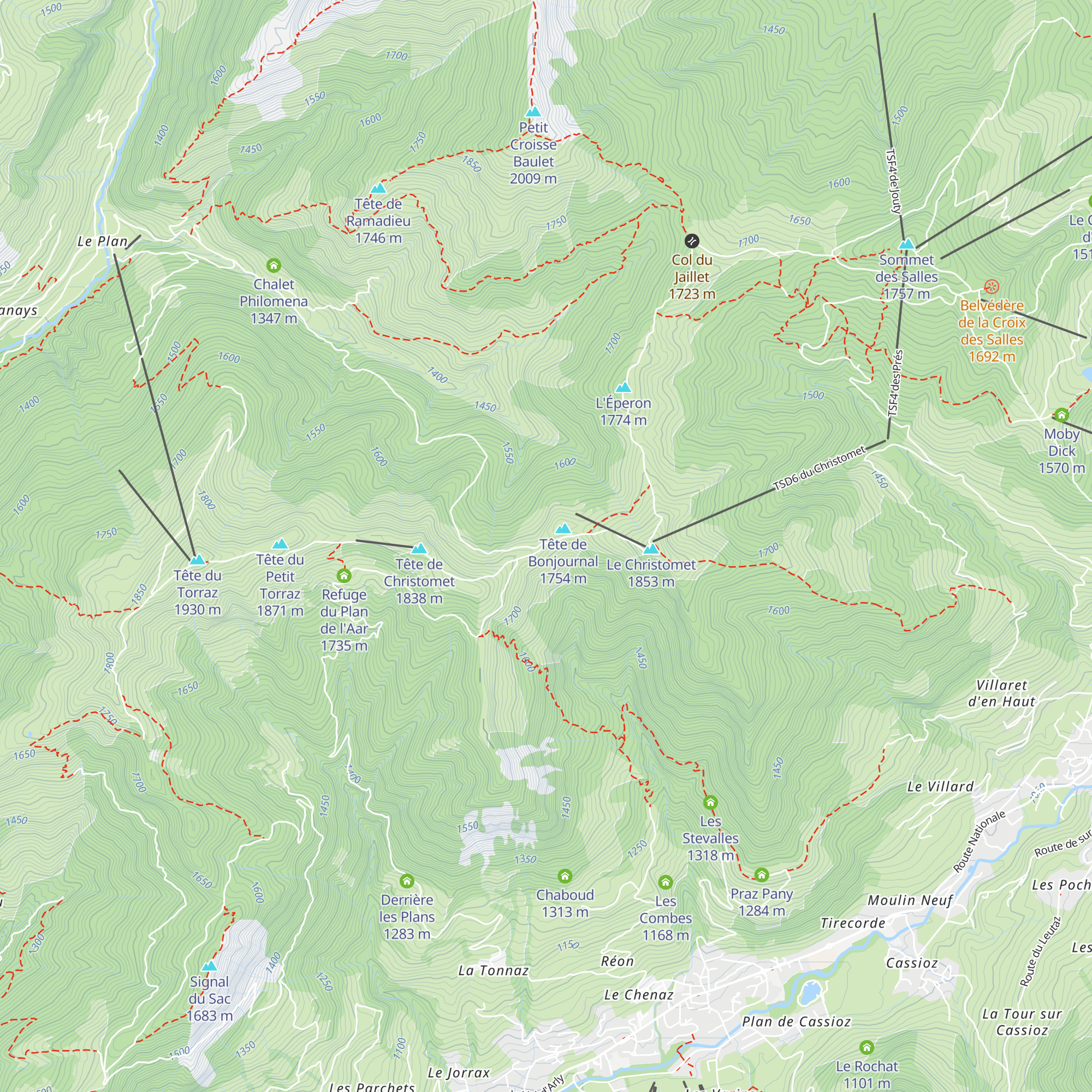 Auberge bonjournal map