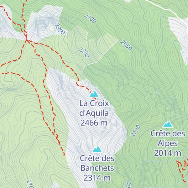 Map of La Croix d'Aquila