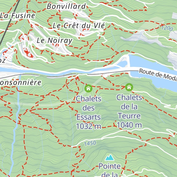 Map of Chalets des Essarts