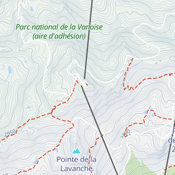 Map of Refuge de Caron