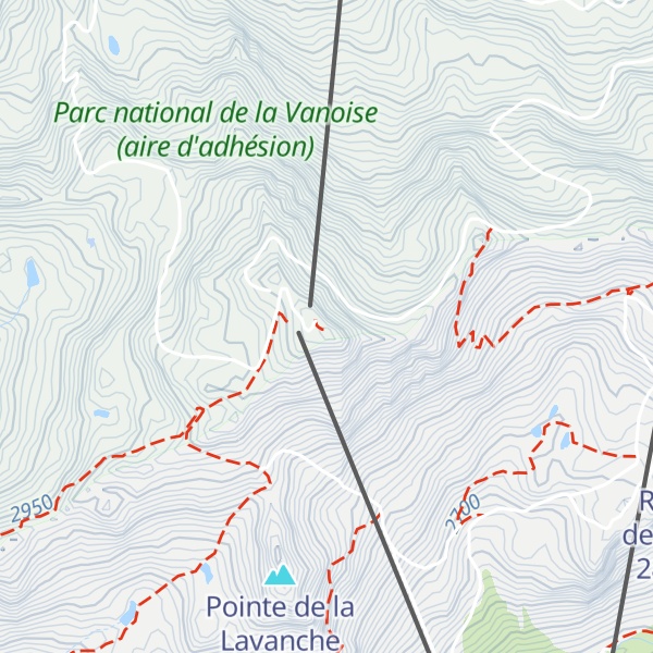 Map of Cime de Caron