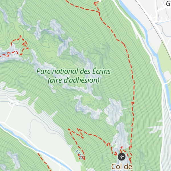 Map of Crête de la Rortie