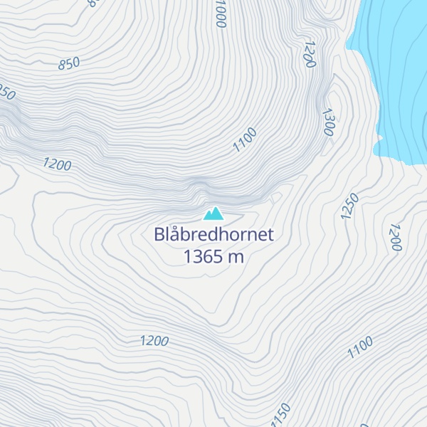 Map of Blåbredhornet