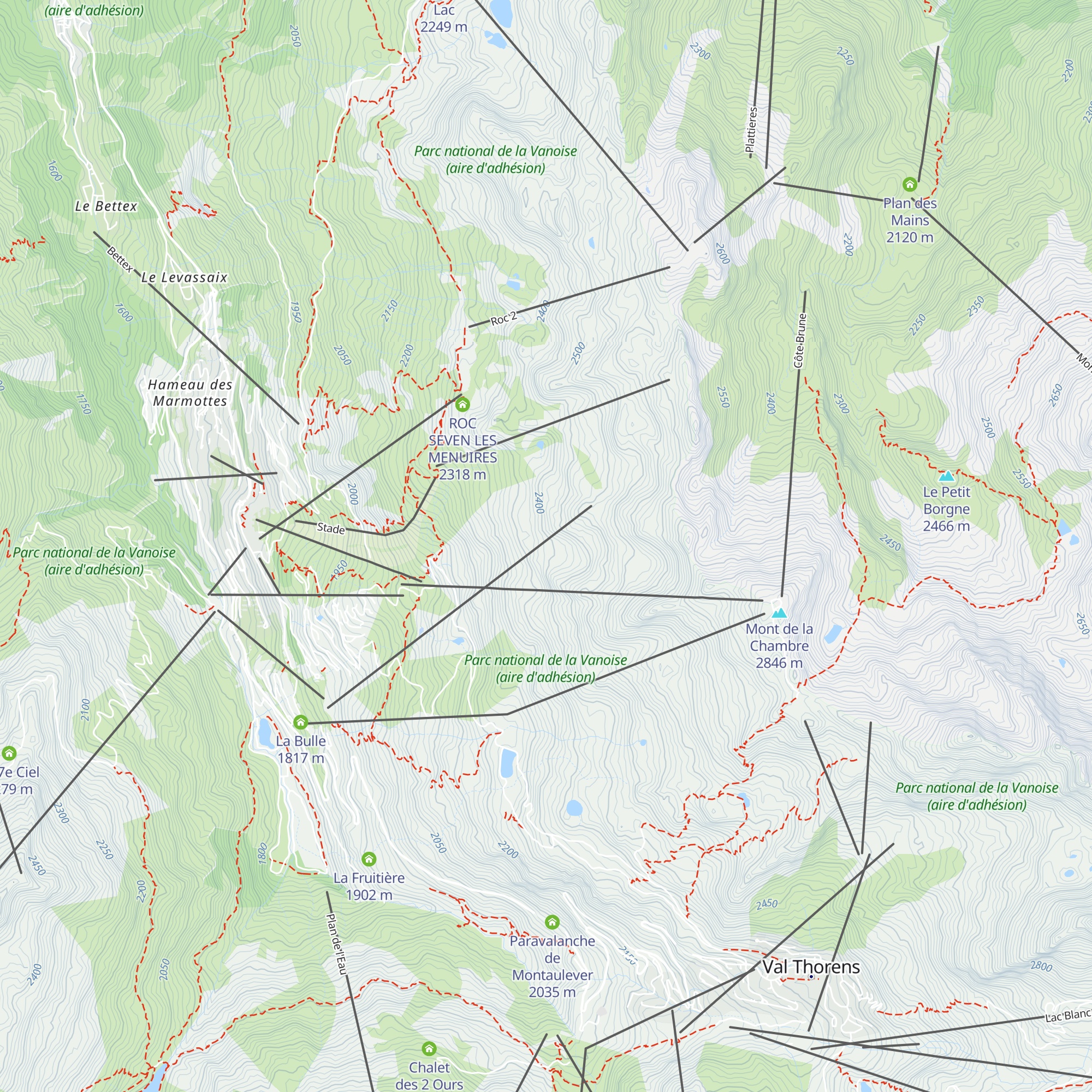 Chalet du Sunny map