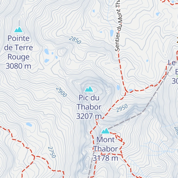 Map of Pic du Thabor