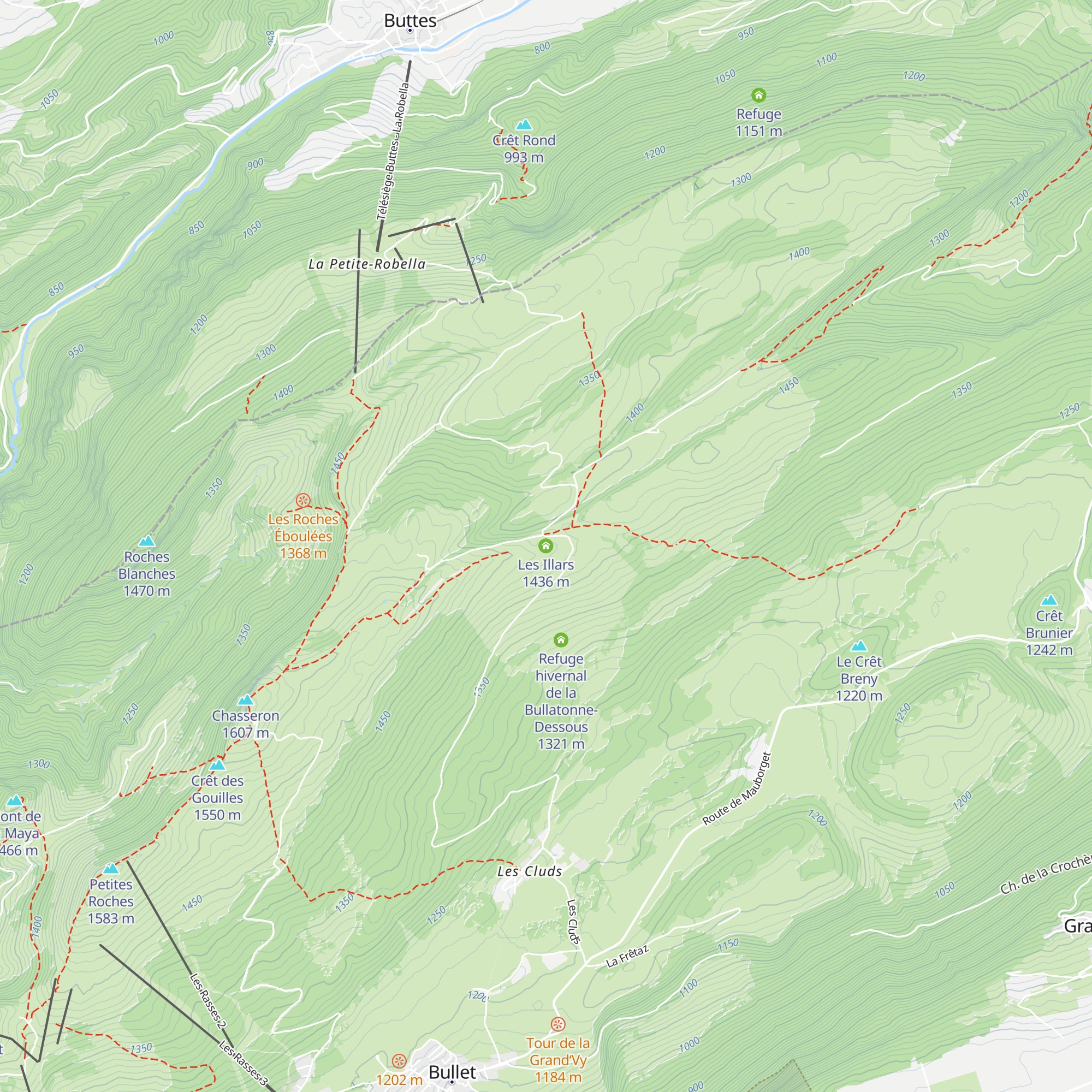 Les Illars map