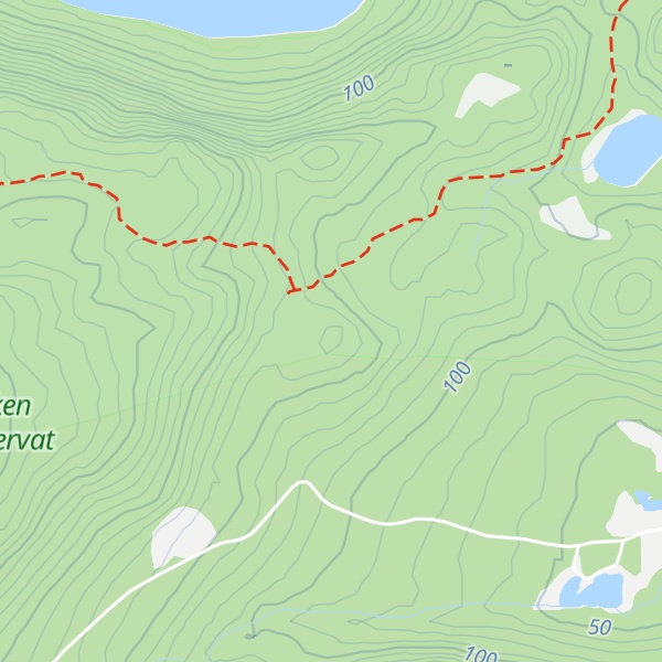 Map of Bjønntjønn-nakken