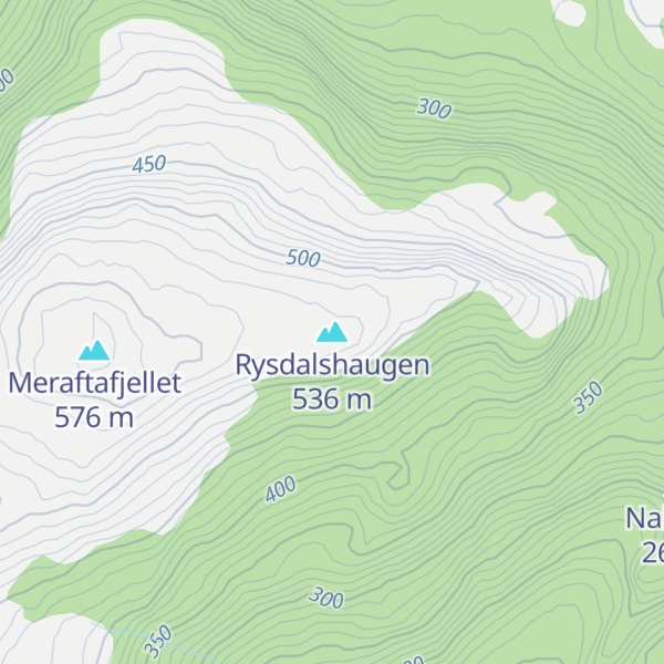 Map of Rysdalshaugen