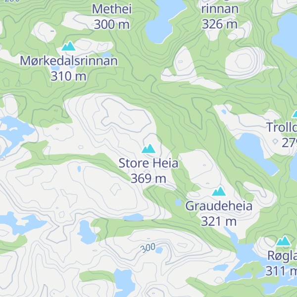 Map of Store Heia