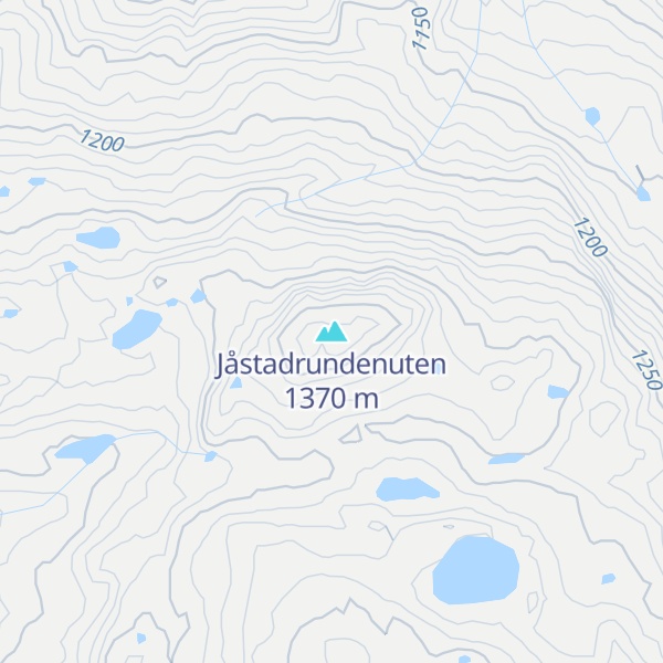 Map of Jåstadrundenuten