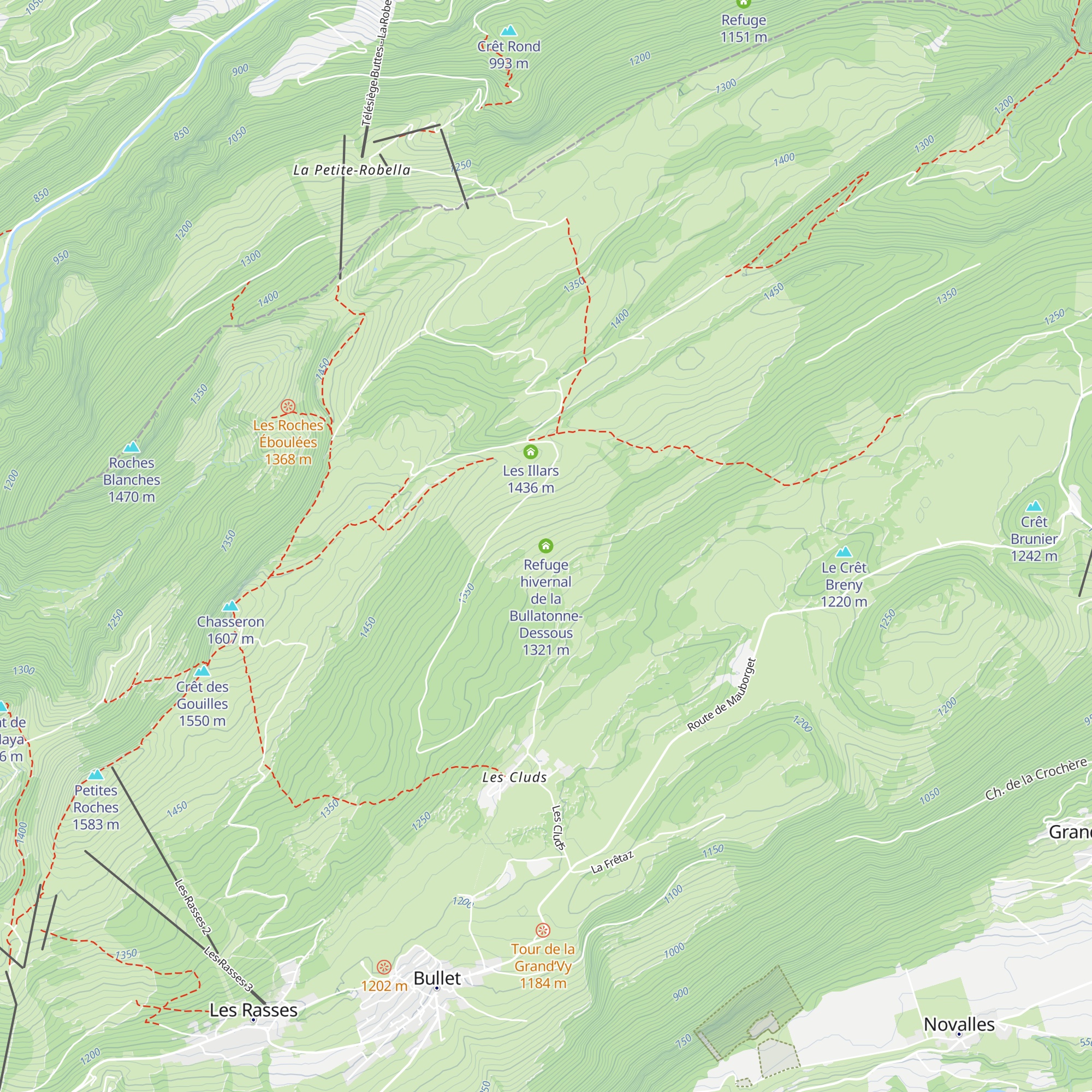 Refuge hivernal de la Bullatonne-Dessous map