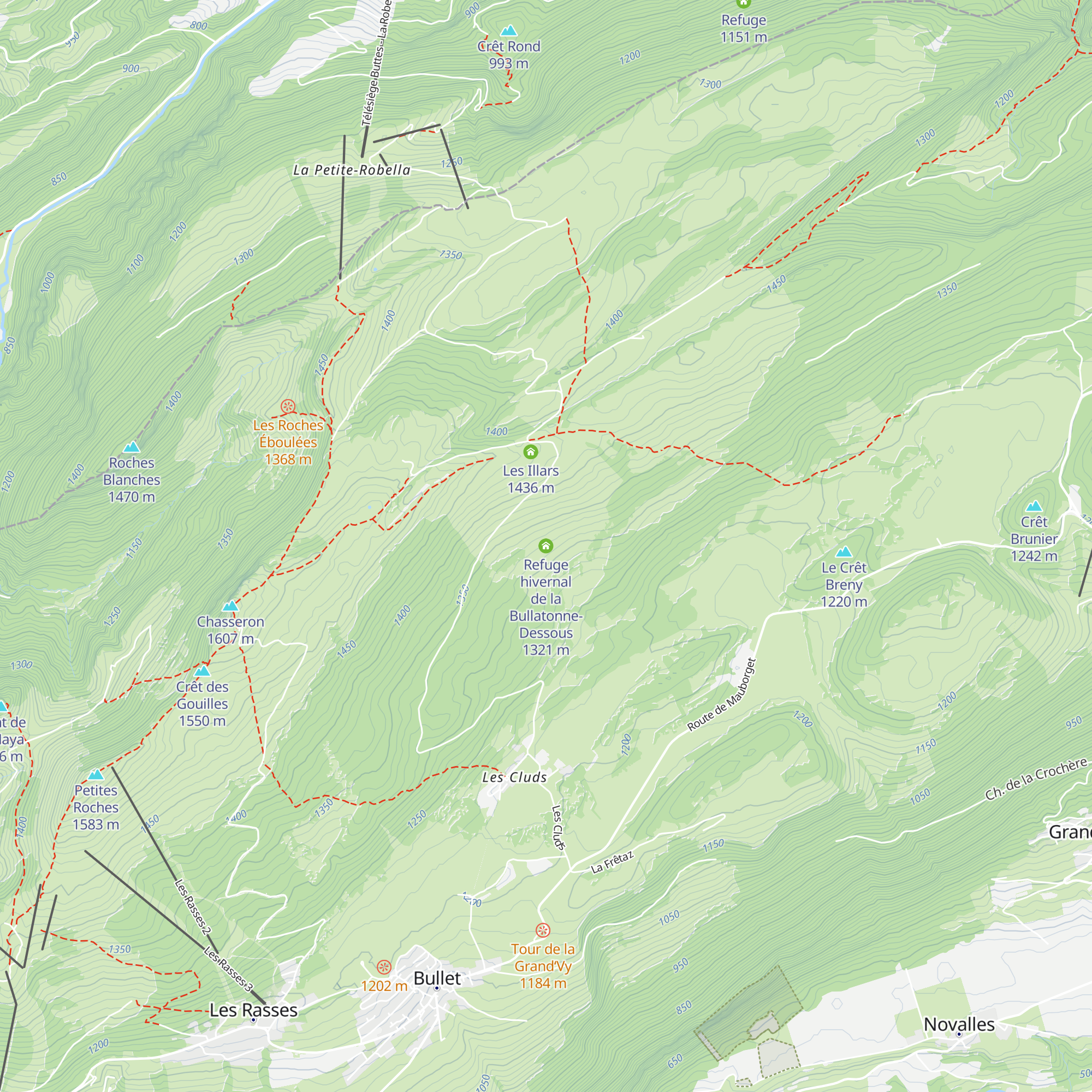 Refuge hivernal de la Bullatonne-Dessous map