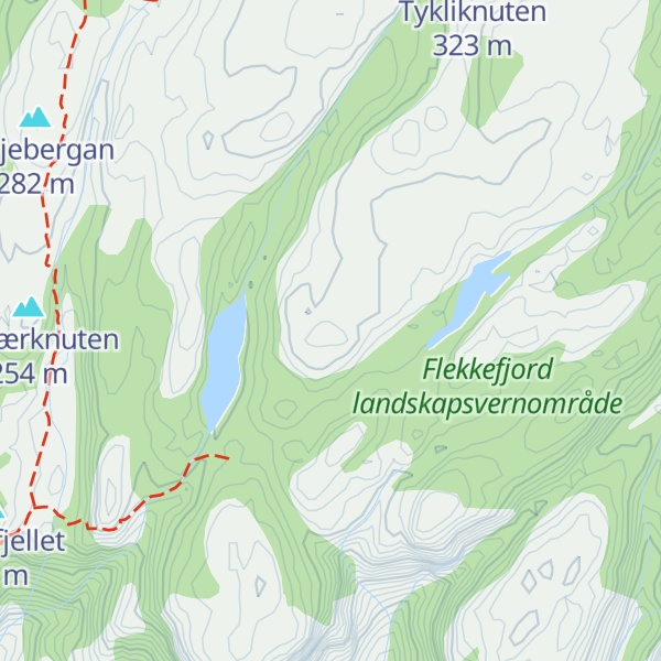 Map of Grønnemyrknuten