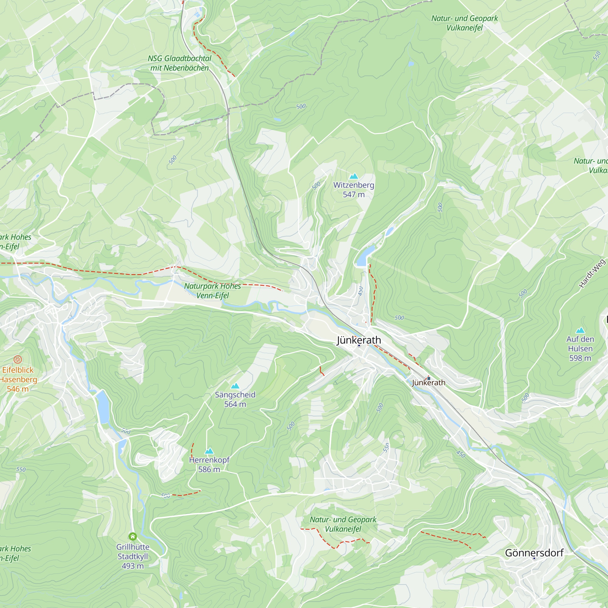 Glaadter Hütte map