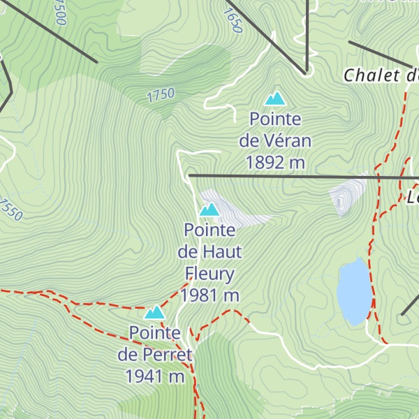Map of Pointe de Haut Fleury