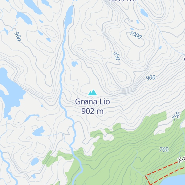 Map of Grøna Lio