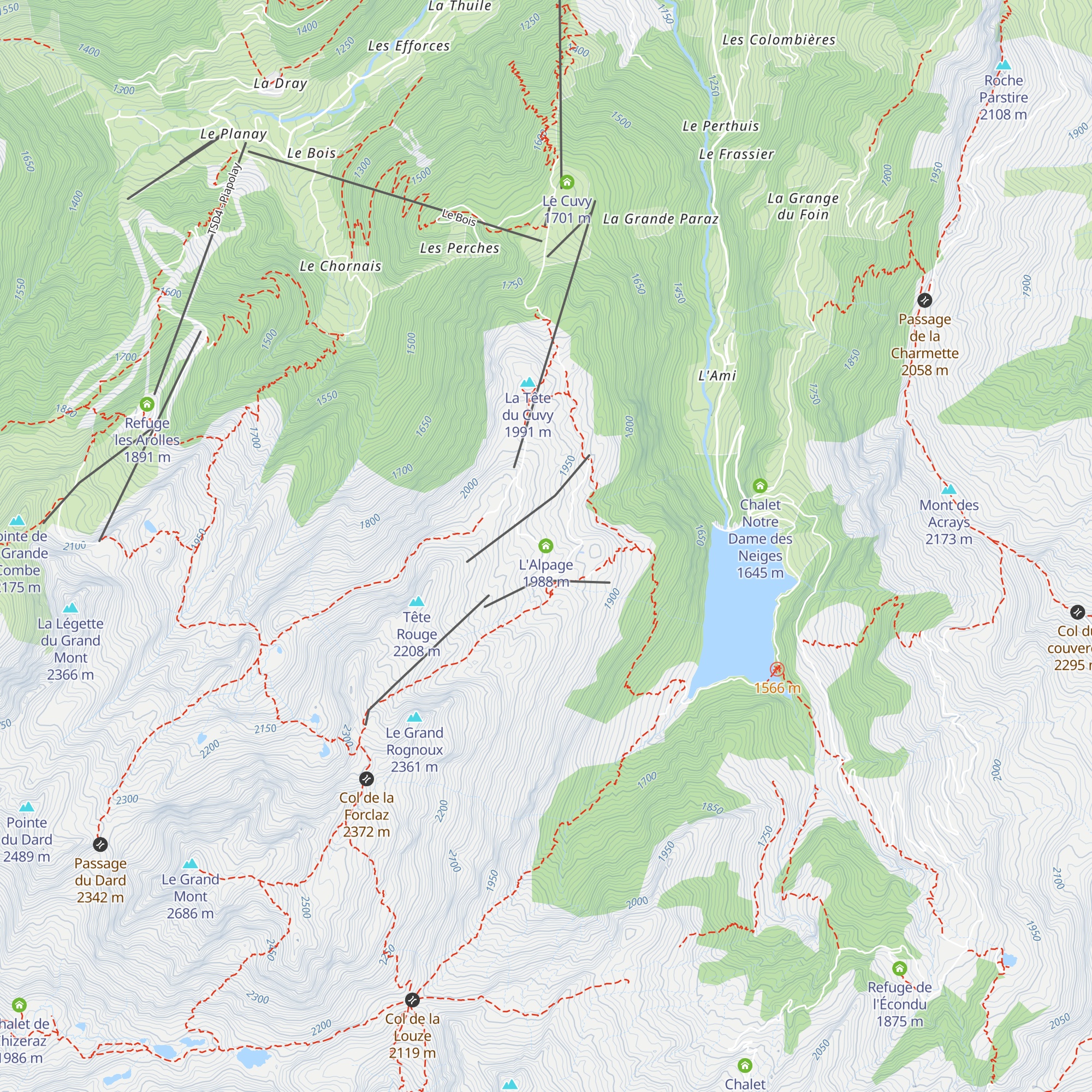 L'Alpage map