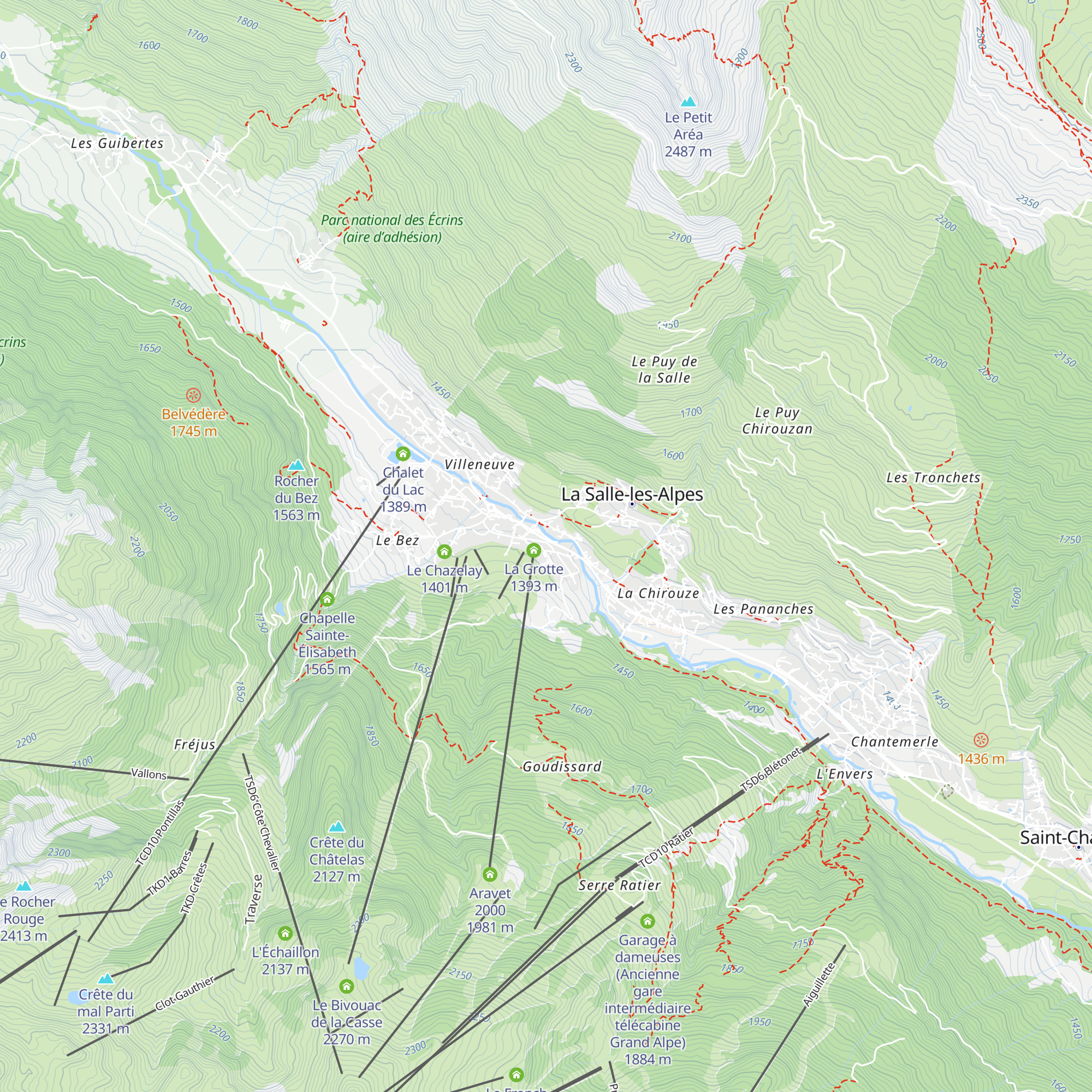 La Table du Rock Noir map