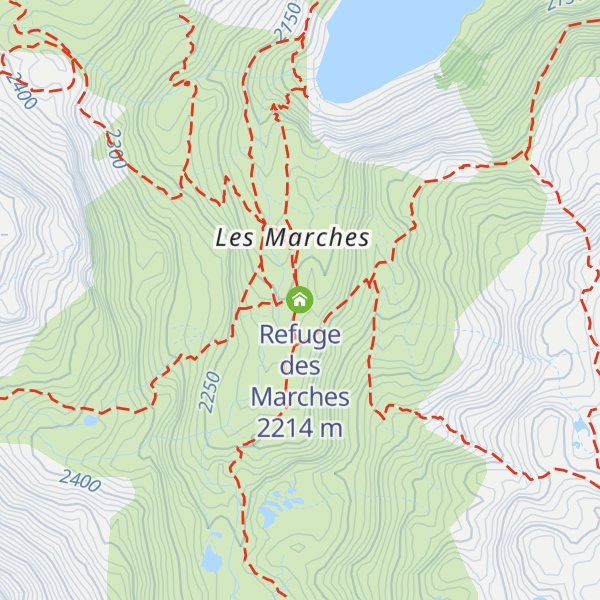 Map of Refuge des Marches