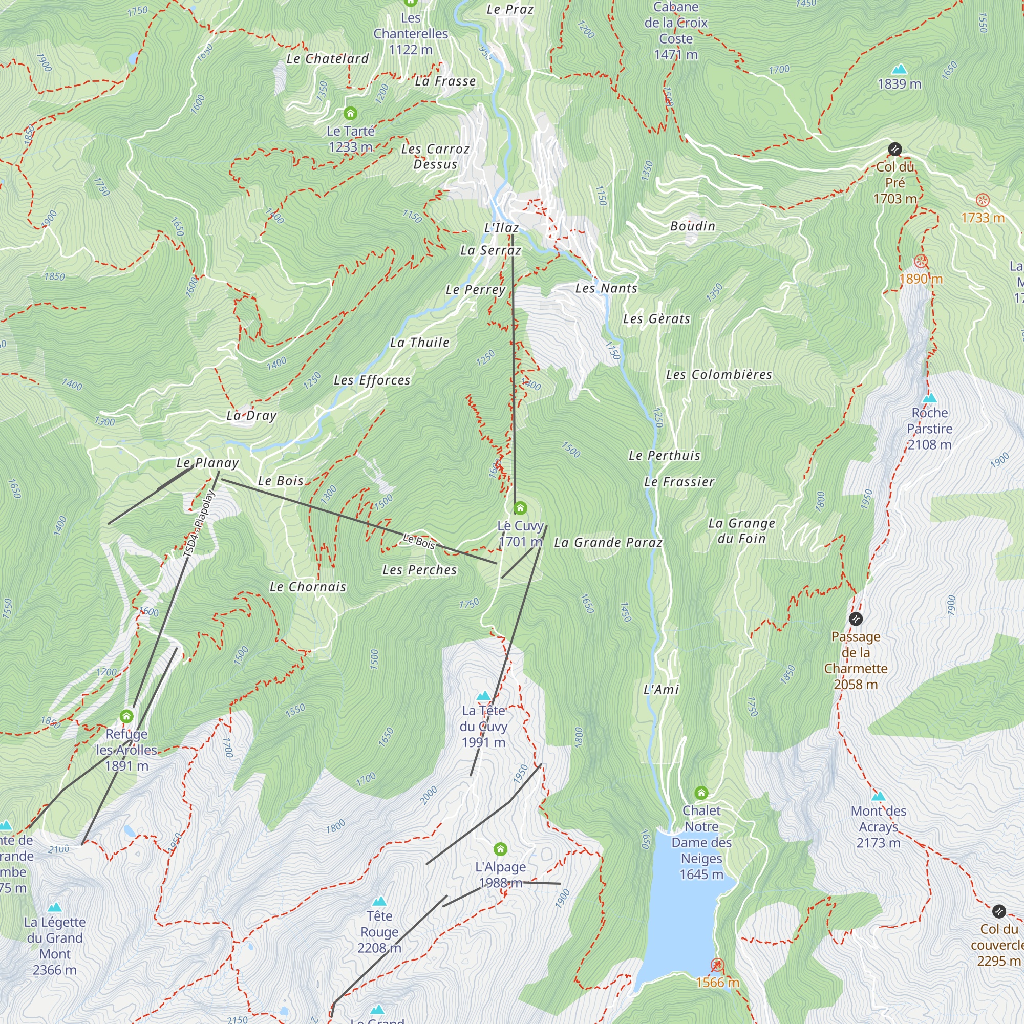 Le Panoramique map