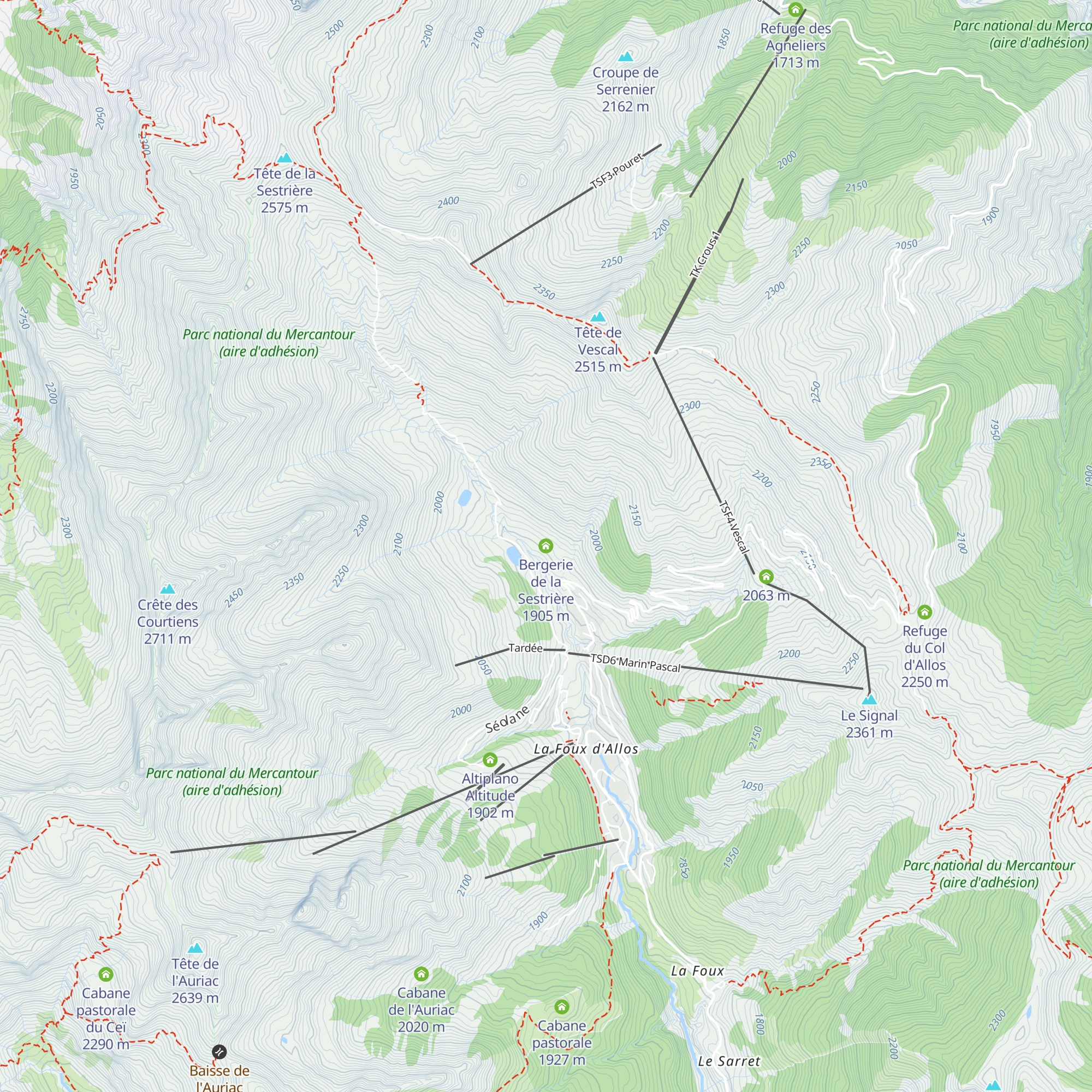 Bergerie de la Sestrière map