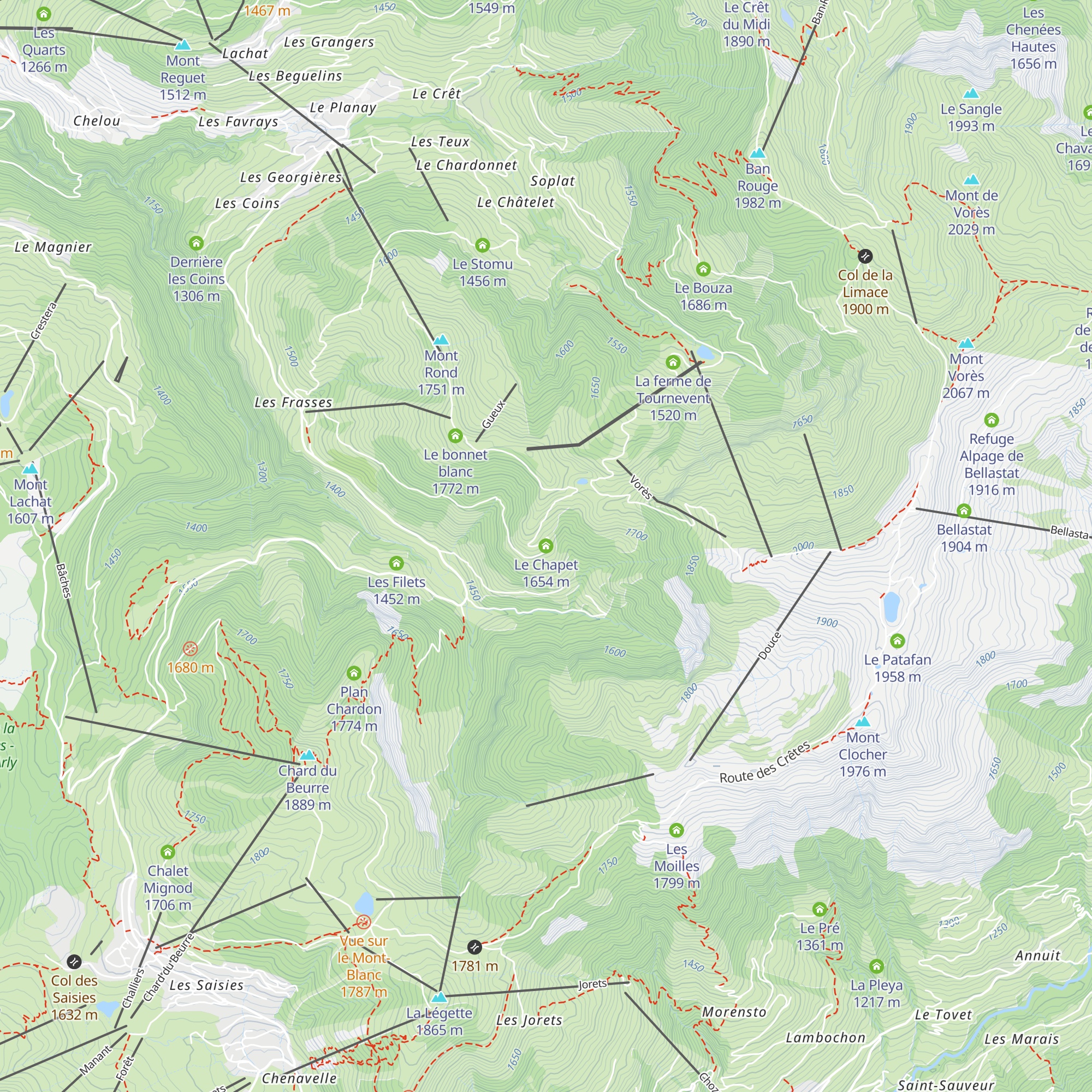 Le Chapet map