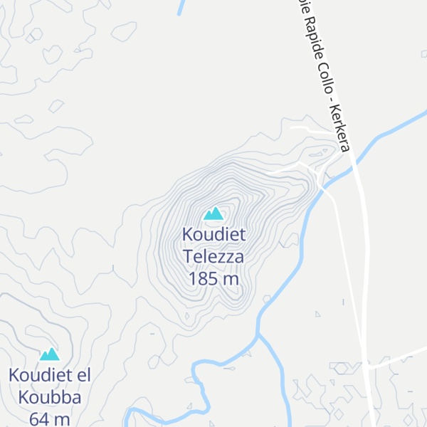 Map of Koudiet Telezza