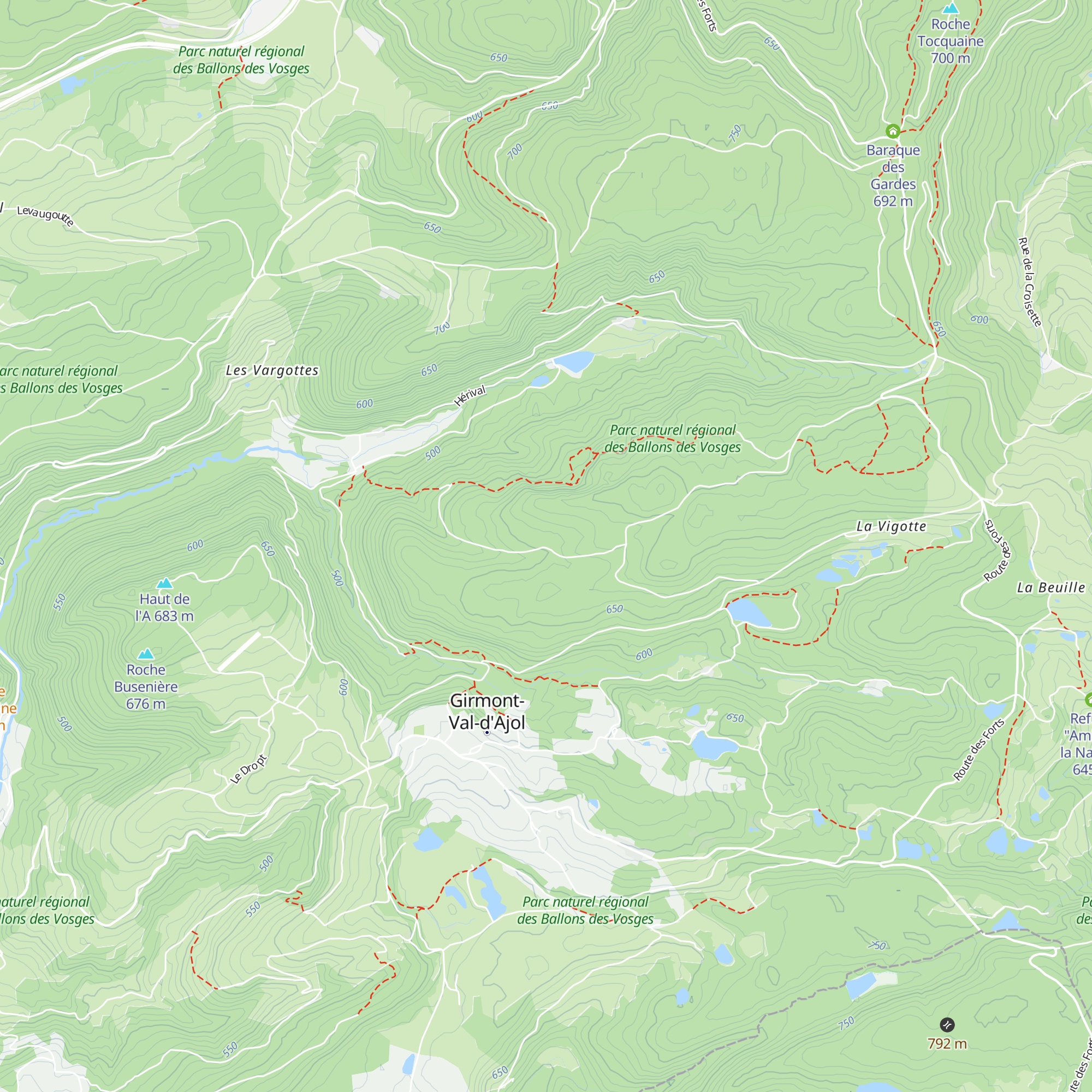 Cabane de la Fontaine des Belges map