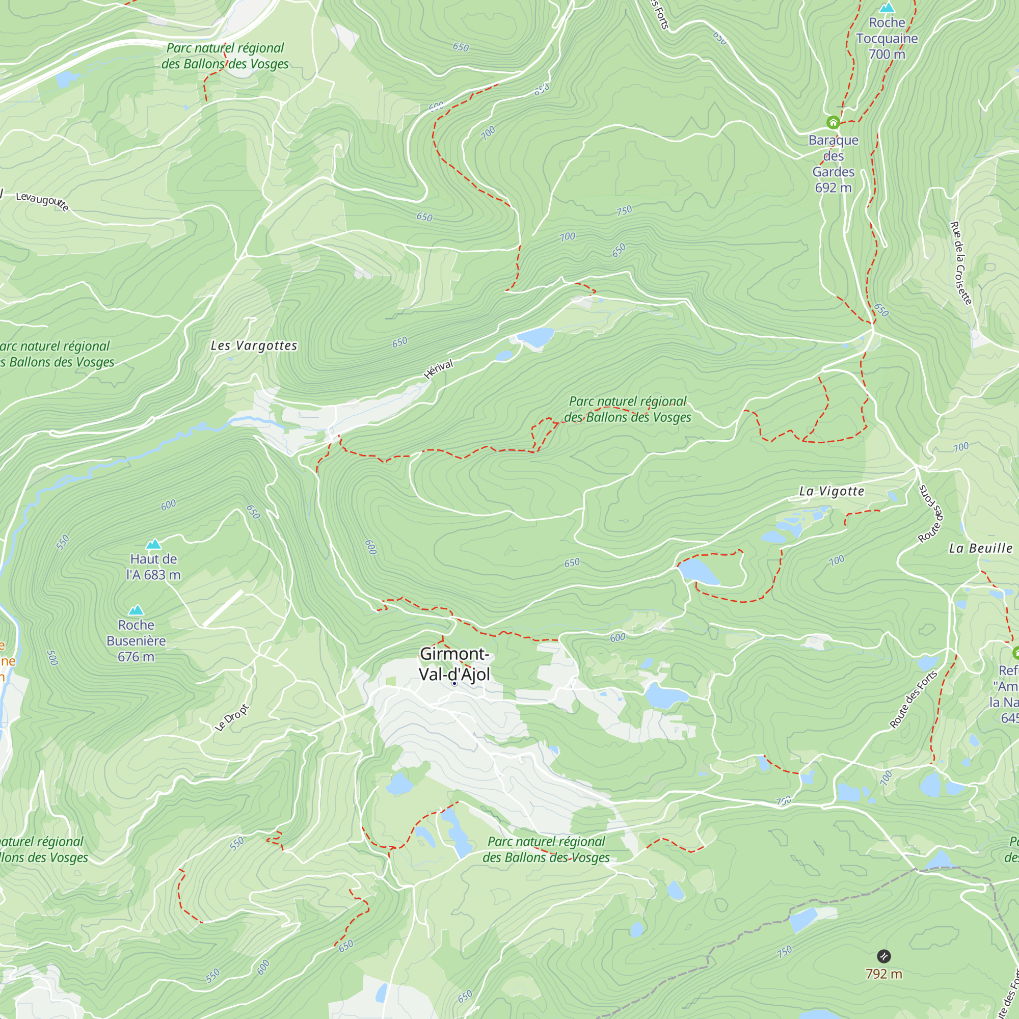 Cabane de la Fontaine des Belges map
