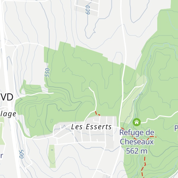 Map of Refuge de Mex