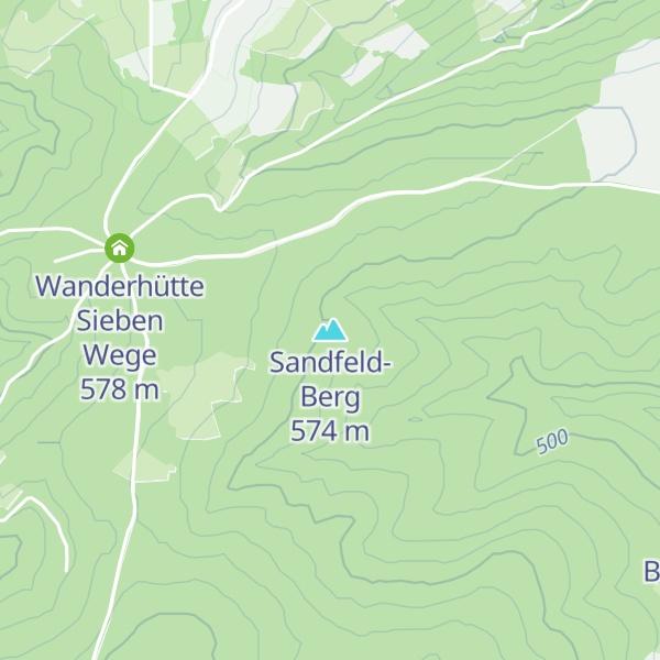 Map of Sandfeld-Berg