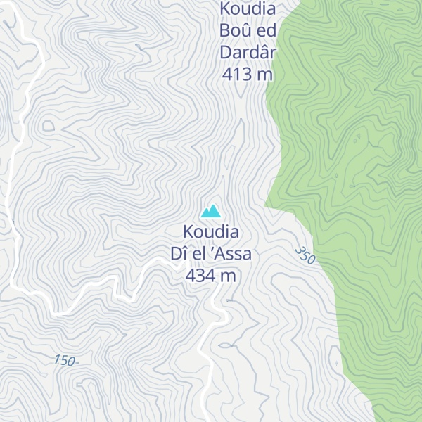 Map of Koudia Dî el ’Assa