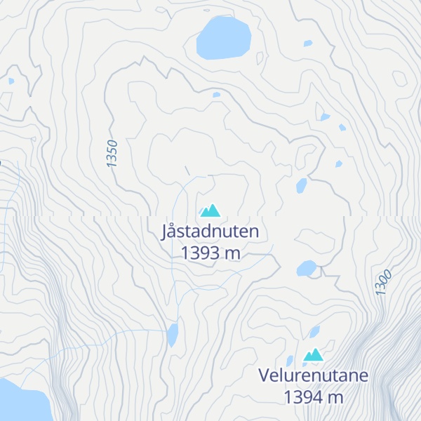 Map of Jåstadnuten