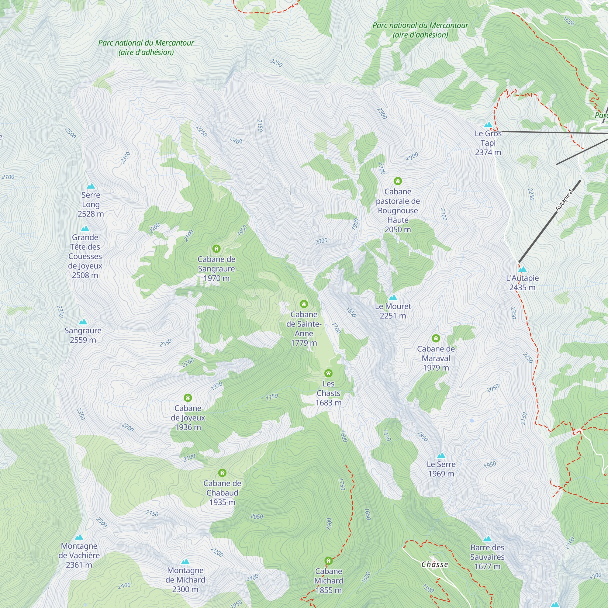 Cabane de Sainte-Anne map