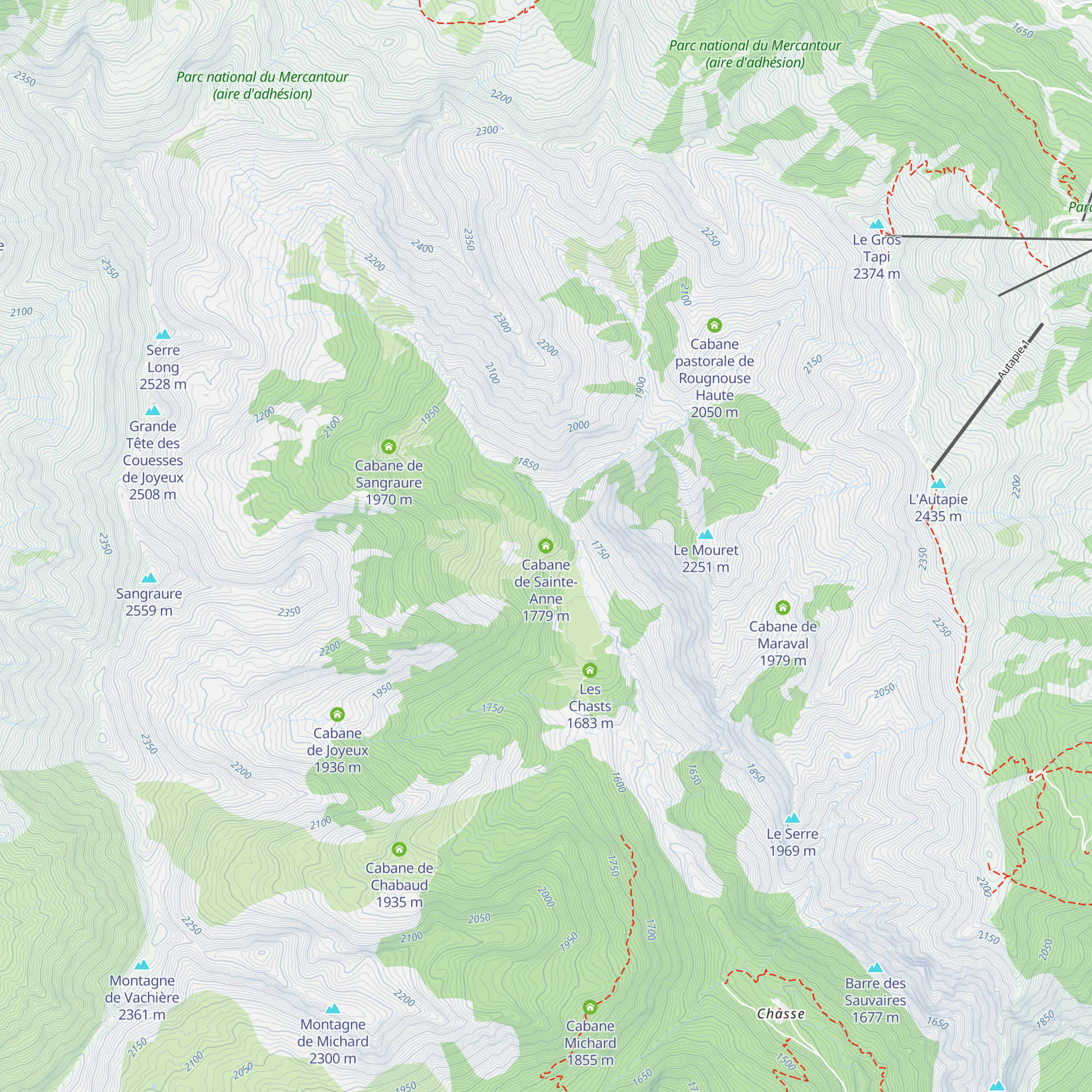 Cabane de Sainte-Anne map