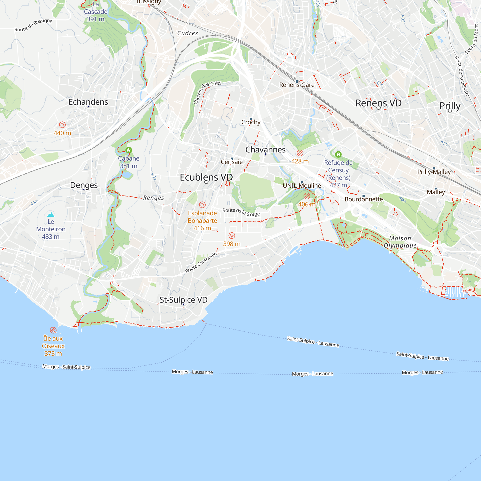 Accueil-information EPFL map