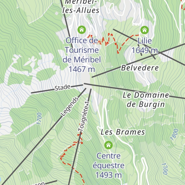 Map of Les Castors