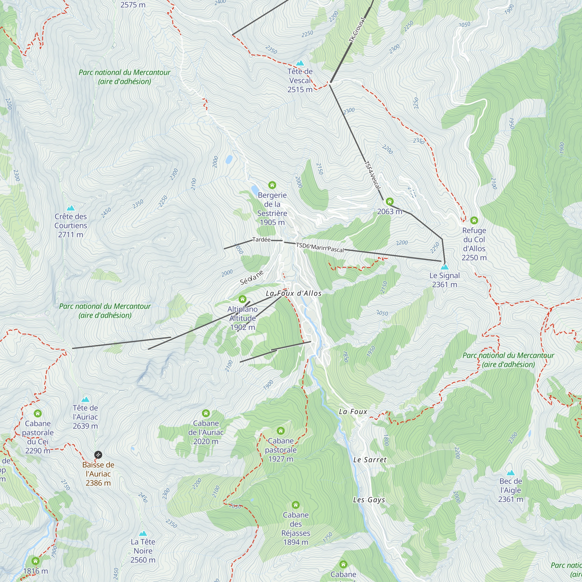 Le Verdon map