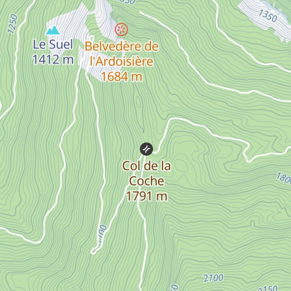 Map of Cabane de la Coche