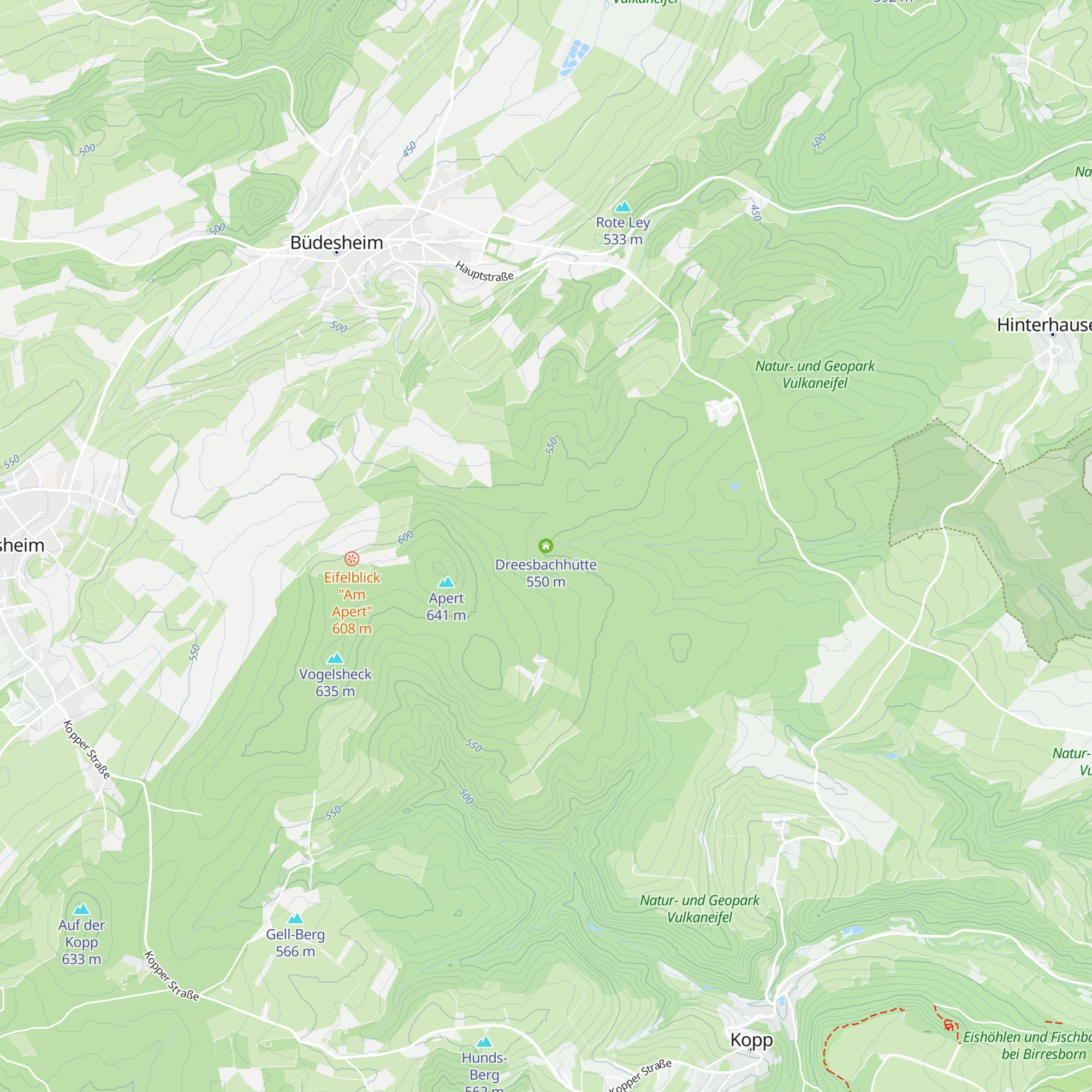 Dreesbachhütte map