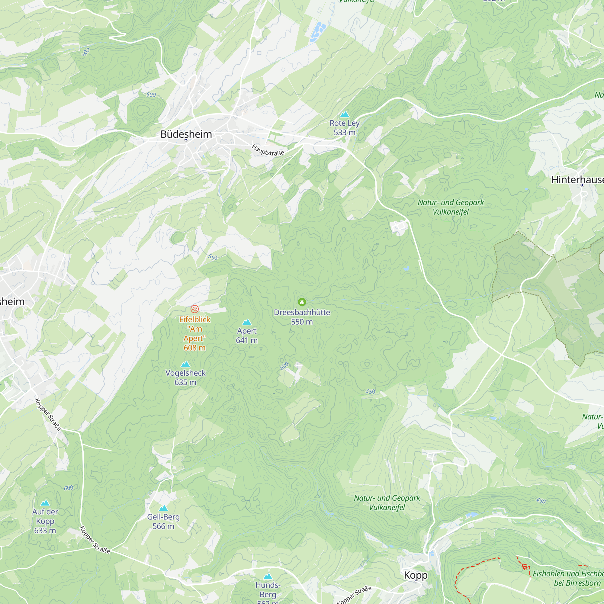 Dreesbachhütte map