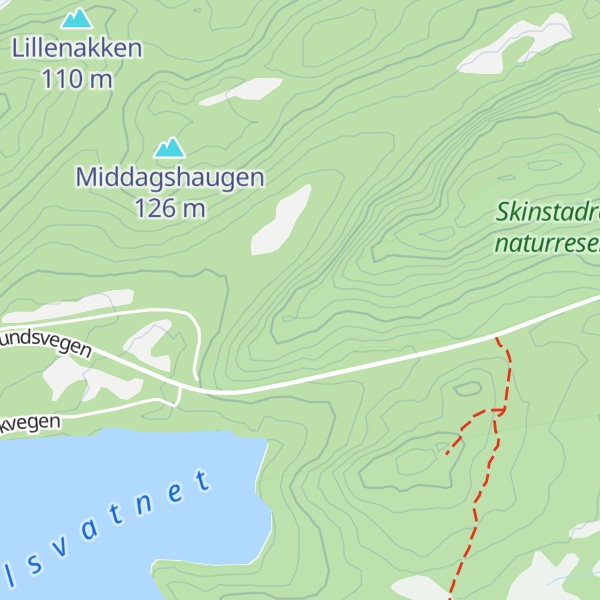 Map of Fjellsenden