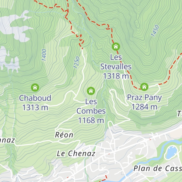 Map of Les Combes