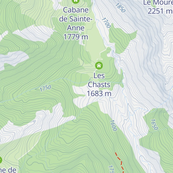 Map of Cabane Pastorale des Sagnes