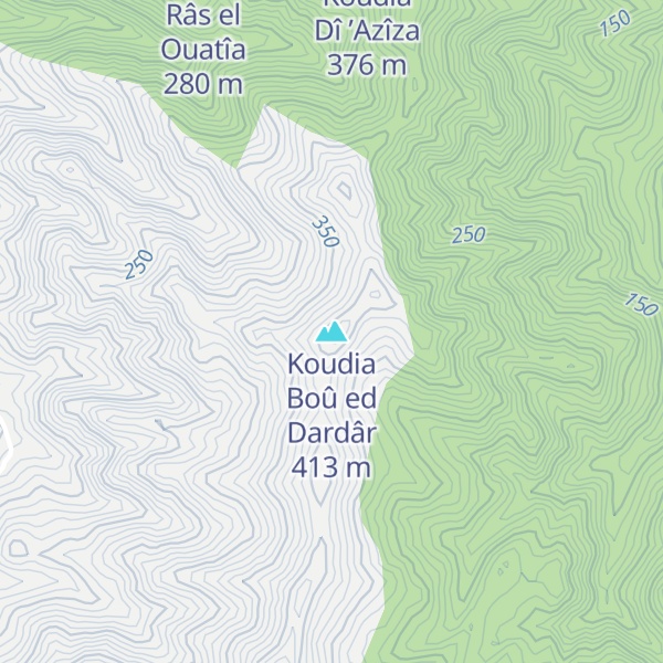 Map of Koudia Boû ed Dardâr