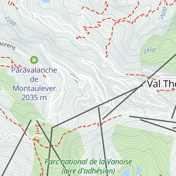 Map of UCPA Val Thorens