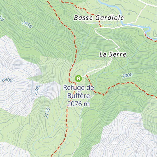 Map of Refuge de Buffère