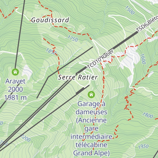 Map of Le Relais de Ratier