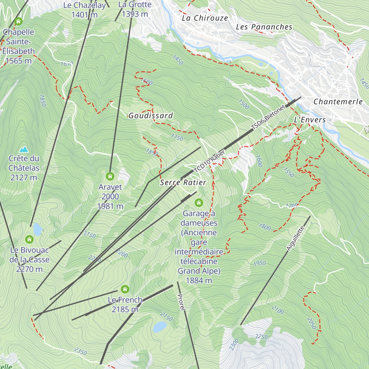 Le Relais de Ratier map